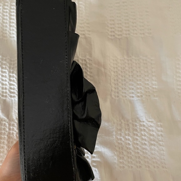 Black flower evening clutch handbag - Picture 2 of 12